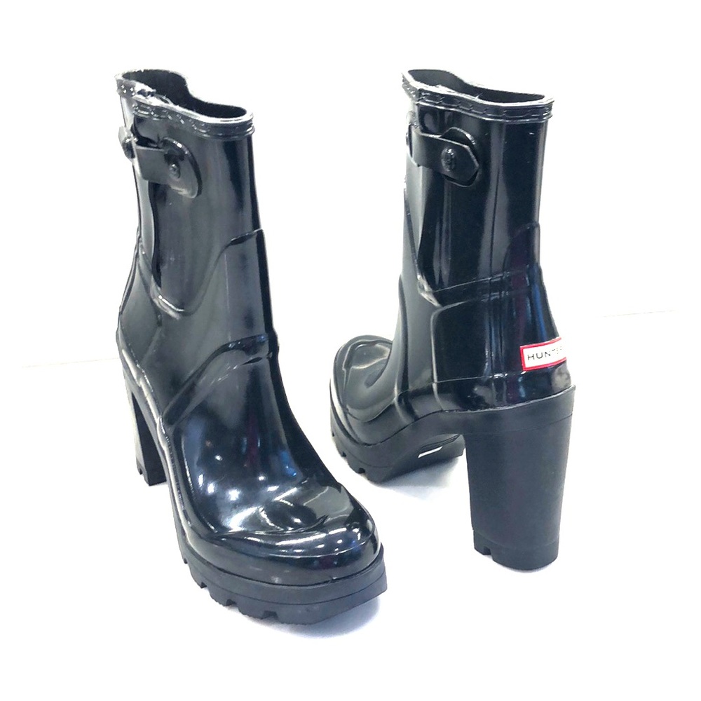 Hunter Original High Heel Glossy Boots